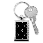 happy face Kaomoji Key Chain (Rectangle)