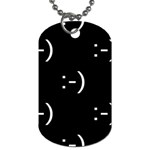 happy face Kaomoji Dog Tag (One Side)