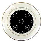 happy face Kaomoji Porcelain Plate