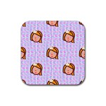 princess emoji Rubber Coaster (Square)