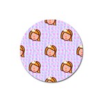 princess emoji Magnet 3  (Round)