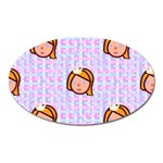 princess emoji Magnet (Oval)