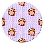 princess emoji Magnet 5  (Round)