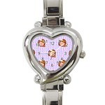 princess emoji Heart Italian Charm Watch