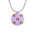 princess emoji 1  Button Necklace