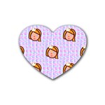 princess emoji Rubber Coaster (Heart)