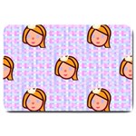 princess emoji Large Doormat