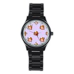 princess emoji Stainless Steel Round Watch