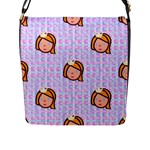 princess emoji Flap Closure Messenger Bag (L)