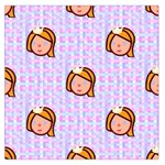 princess emoji Large Satin Scarf (Square)