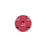 brunette girl emoji 1  Mini Button