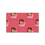 brunette girl emoji Sticker (Rectangular)