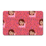 brunette girl emoji Magnet (Rectangular)