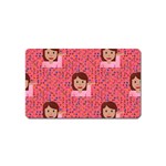 brunette girl emoji Magnet (Name Card)