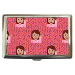 brunette girl emoji Cigarette Money Case