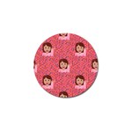 brunette girl emoji Golf Ball Marker