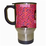 brunette girl emoji Travel Mug (White)