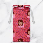 brunette girl emoji Jewelry Bag