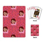 brunette girl emoji Playing Cards Single Design