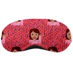 brunette girl emoji Sleeping Mask