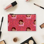 brunette girl emoji Cosmetic Bag (Small)