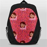 brunette girl emoji Backpack Bag