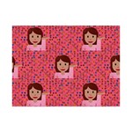 brunette girl emoji 6  x 8  Desktop Photo Plaque 