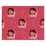 brunette girl emoji 8  x 10  Desktop Photo Plaque