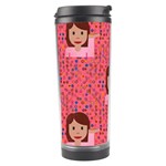 brunette girl emoji Travel Tumbler