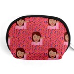 brunette girl emoji Accessory Pouch (Medium)