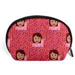 brunette girl emoji Accessory Pouch (Large)