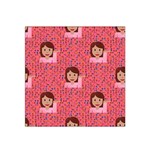 brunette girl emoji Satin Bandana Scarf