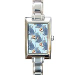 Pizza Rat Rectangle Italian Charm Watch