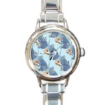 Pizza Rat Round Italian Charm Watch