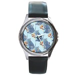 Pizza Rat Round Metal Watch