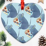 Pizza Rat Heart Ornament (Two Sides)