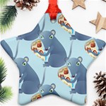 Pizza Rat Star Ornament (Two Sides)