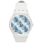 Pizza Rat Round Plastic Sport Watch (M)