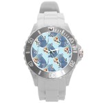 Pizza Rat Round Plastic Sport Watch (L)