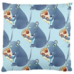 Pizza Rat Large Cushion Case (One Side)