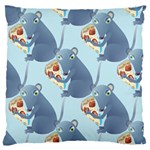 Pizza Rat Large Flano Cushion Case (One Side)