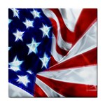 America flag ceramic wall tile / Tile Coaster / Tile trivet