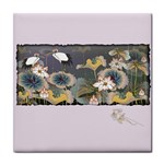 Lotus pond ceramic wall tile / Tile Coaster / Tile trivet