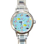 Lemon Party Round Italian Charm Watch