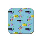 Lemon Party Rubber Coaster (Square)