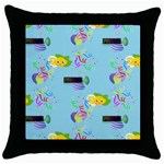 Lemon Party Throw Pillow Case (Black)