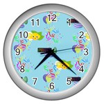 Lemon Party Wall Clock (Silver)