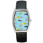 Lemon Party Barrel Style Metal Watch