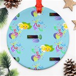 Lemon Party Round Ornament (Two Sides)