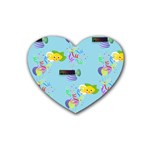 Lemon Party Rubber Coaster (Heart)